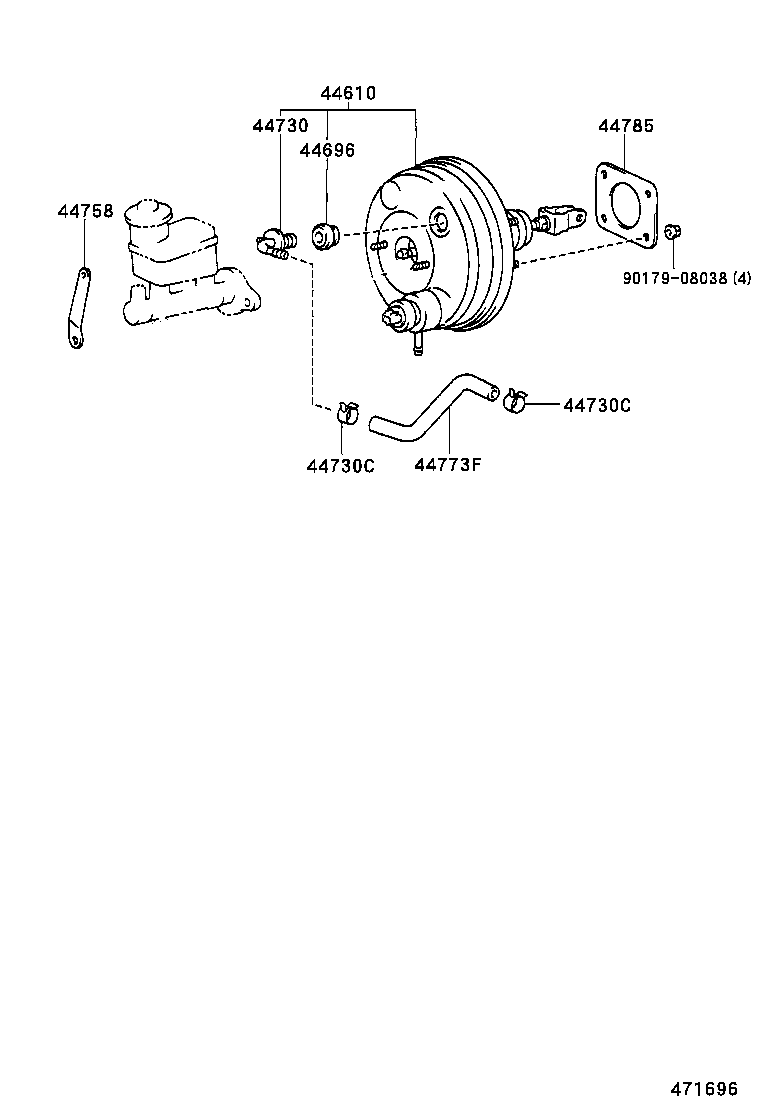  RAUM |  BRAKE BOOSTER VACUUM TUBE