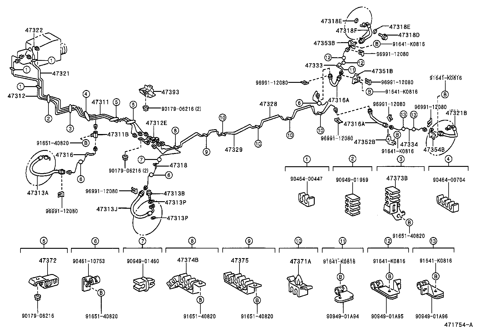  GRANVIA GRAND HIACE |  BRAKE TUBE CLAMP