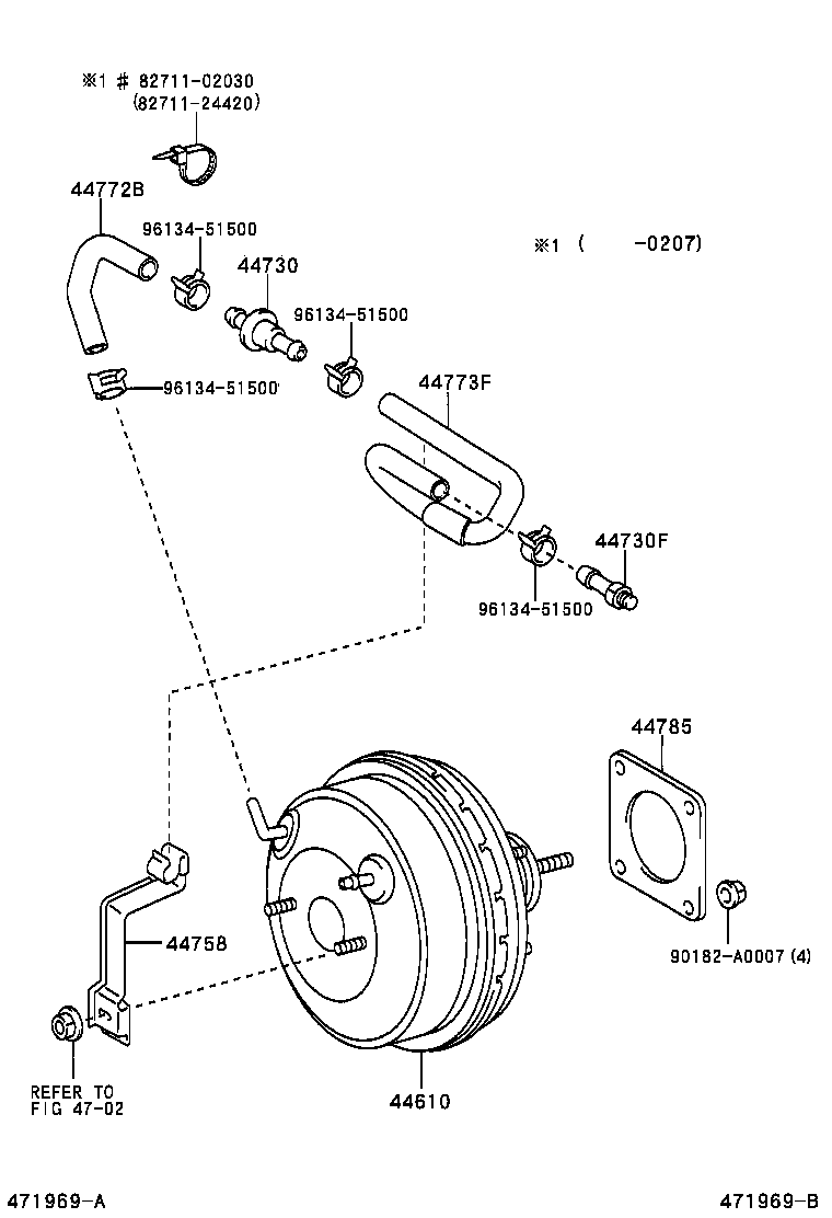  PRONARD |  BRAKE BOOSTER VACUUM TUBE