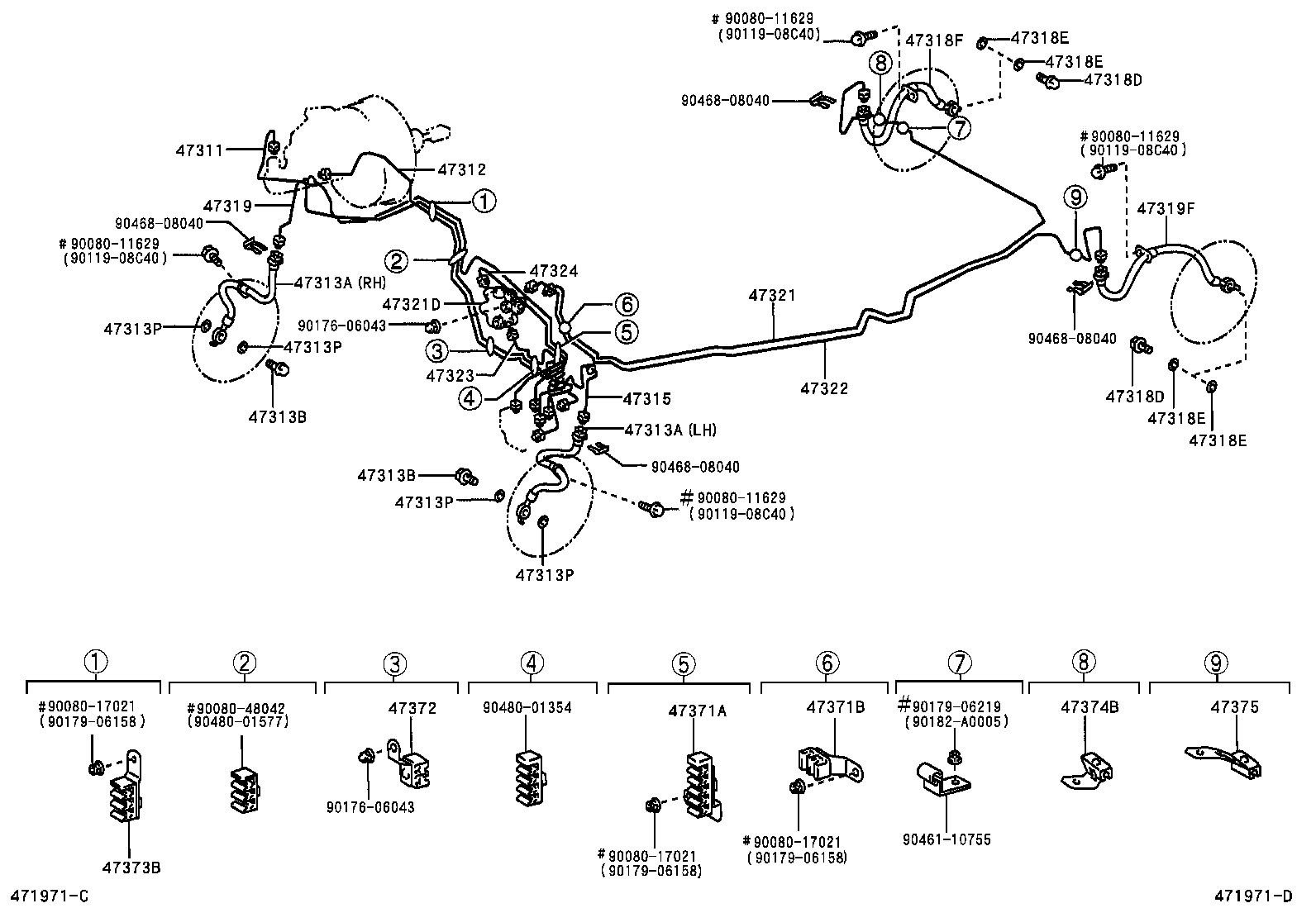  PRONARD |  BRAKE TUBE CLAMP