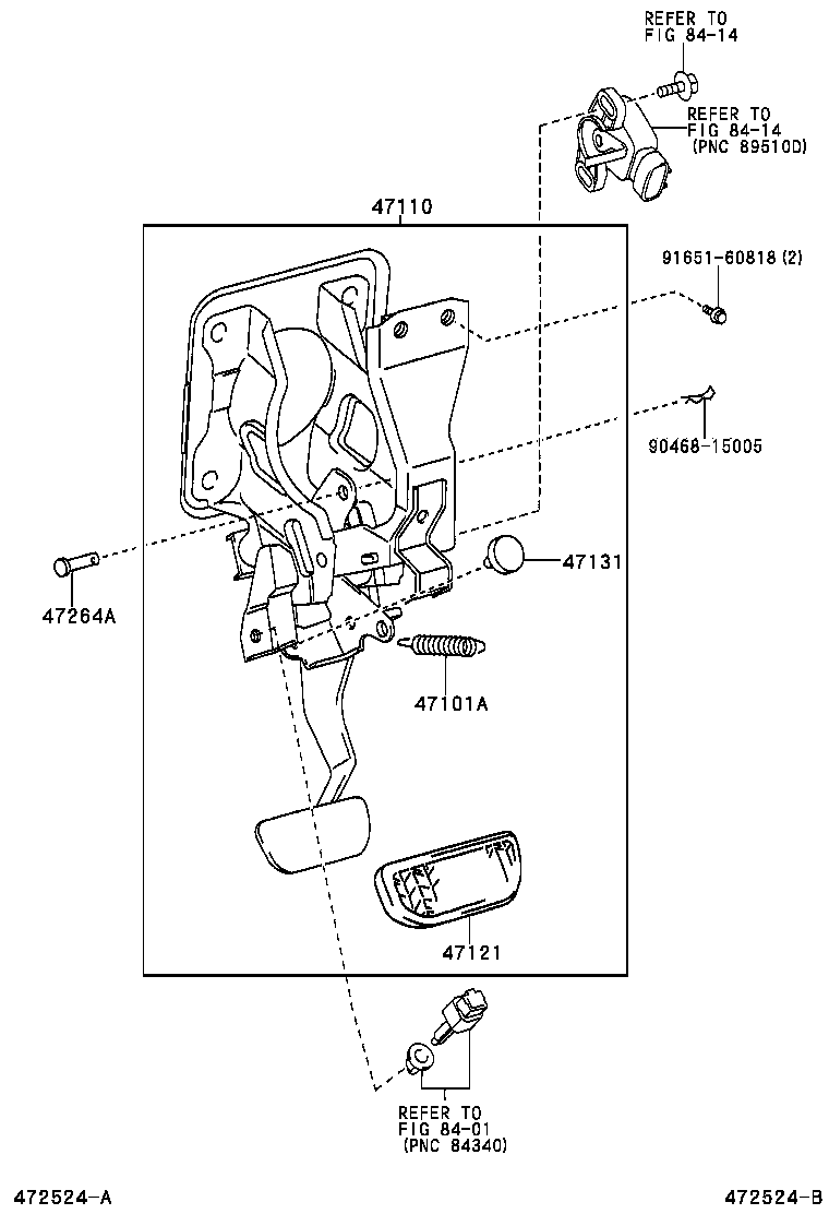  ESTIMA HYBRID |  BRAKE PEDAL BRACKET