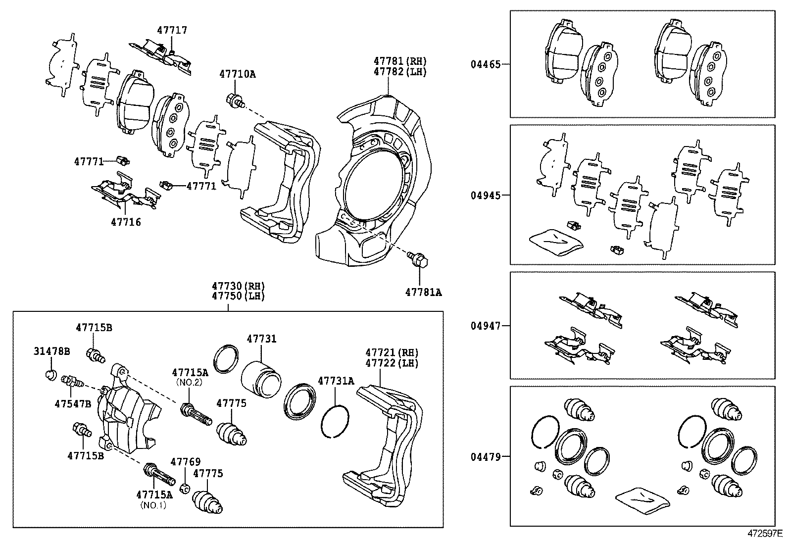  CAMRY |  FRONT DISC BRAKE CALIPER DUST COVER