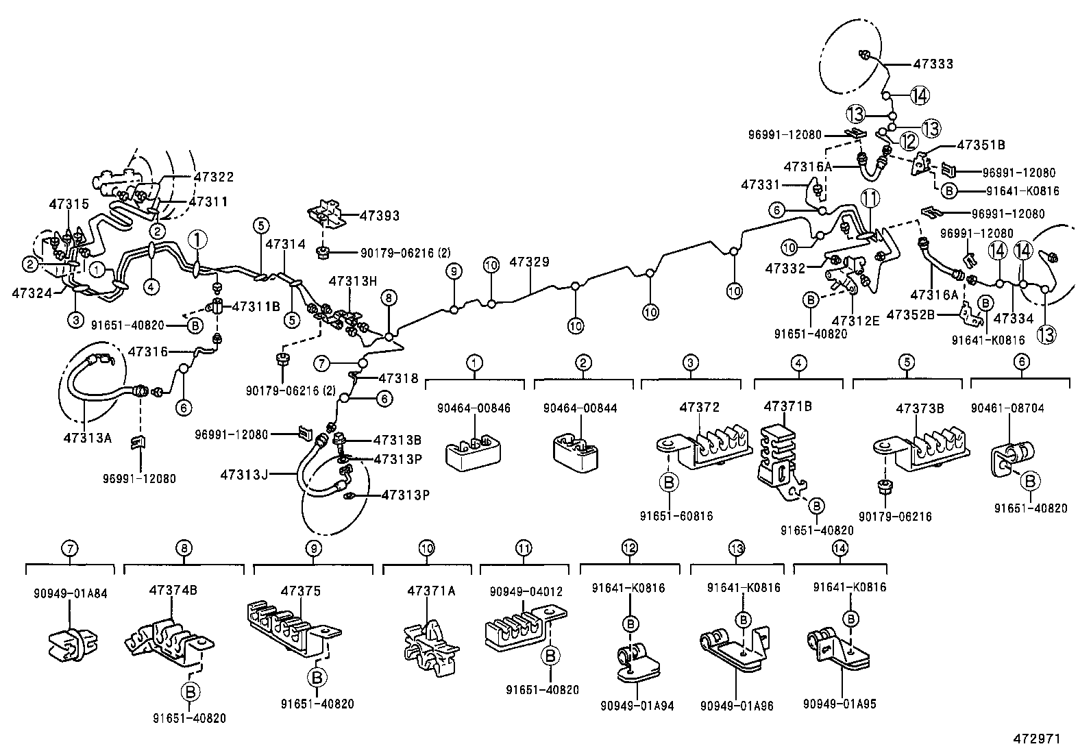  GRANVIA GRAND HIACE |  BRAKE TUBE CLAMP