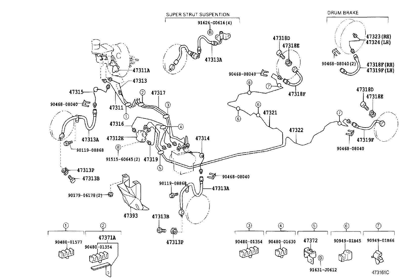  CELICA |  BRAKE TUBE CLAMP