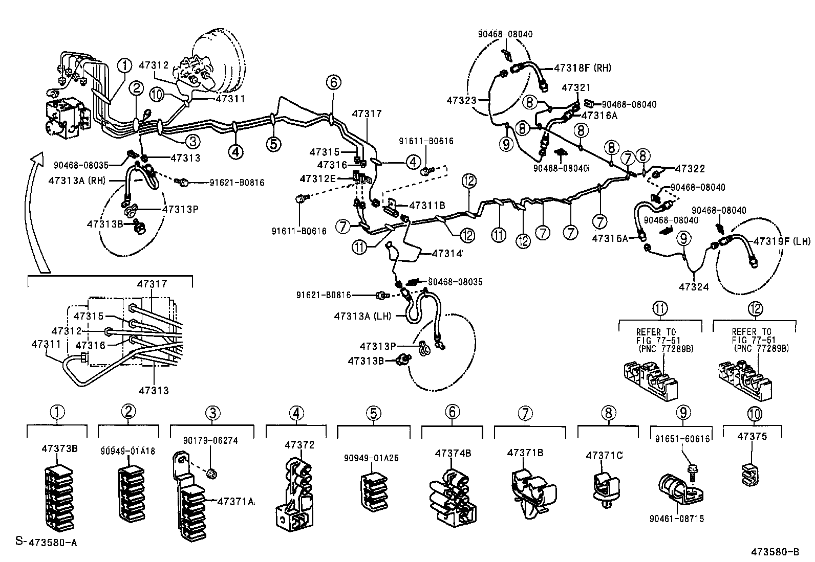  ESTIMA T L |  BRAKE TUBE CLAMP