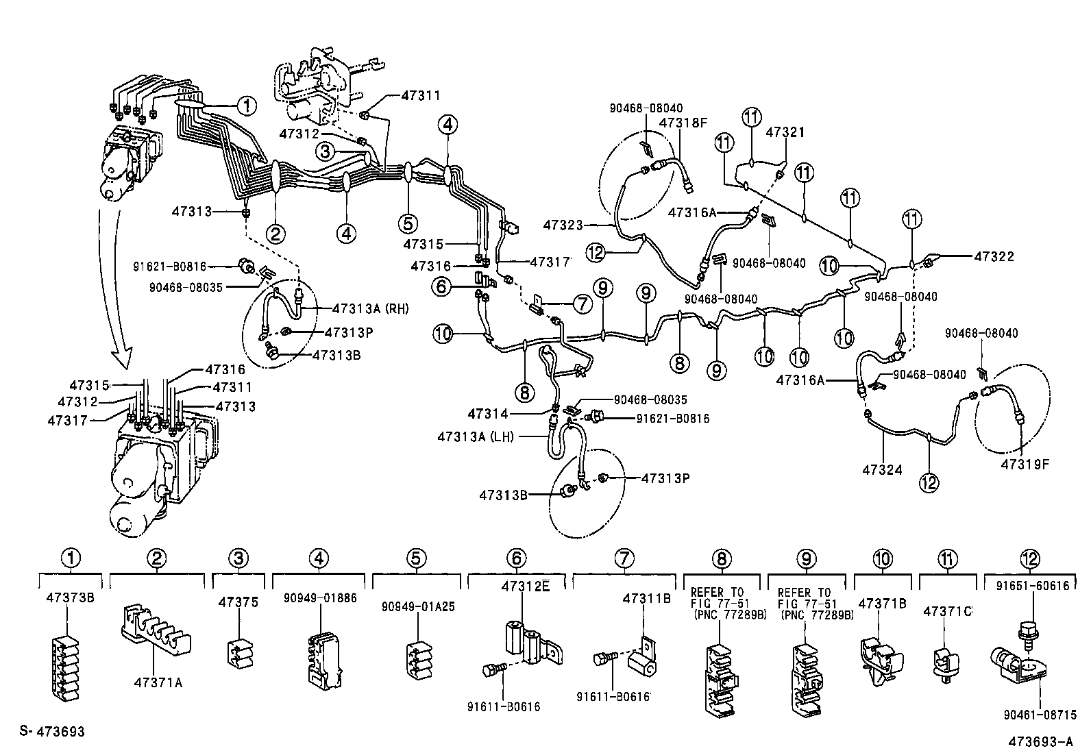  ESTIMA HYBRID |  BRAKE TUBE CLAMP