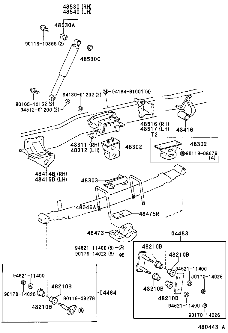  DYNA 150 TOYOACE G15 |  REAR SPRING SHOCK ABSORBER