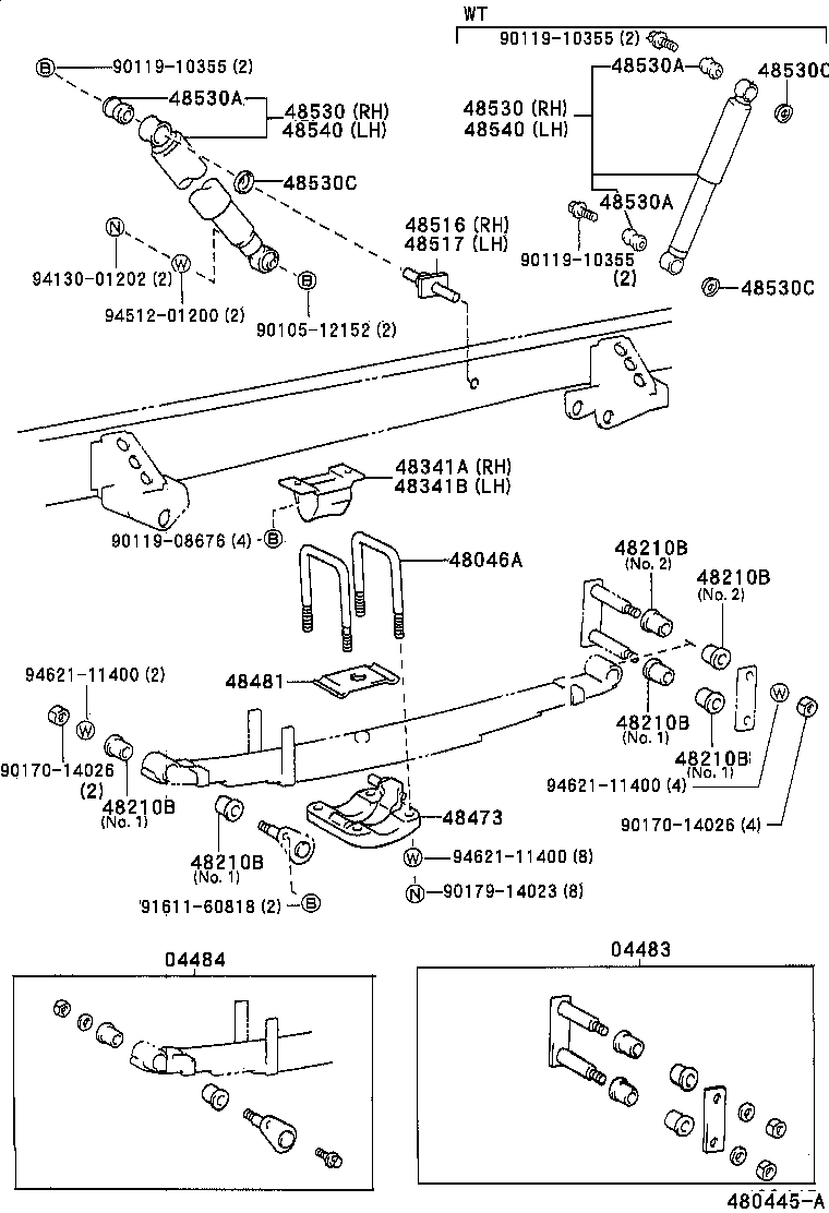 DYNA 150 TOYOACE G15 | REAR SPRING SHOCK ABSORBER