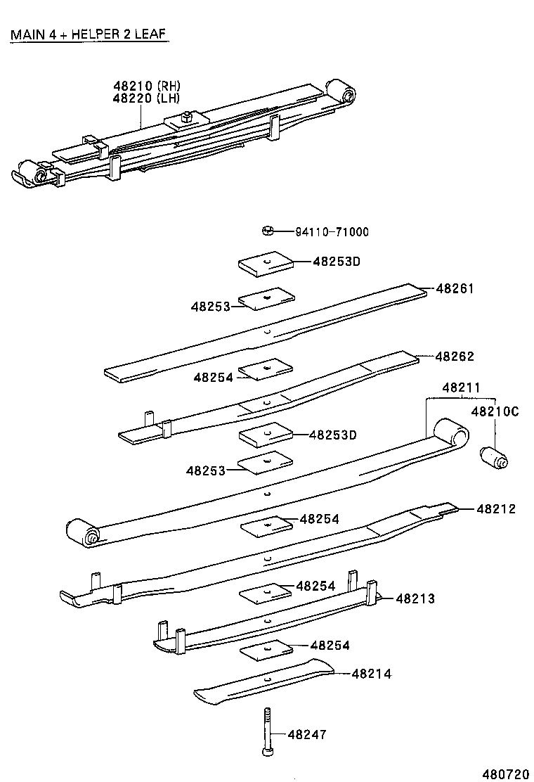  DYNA 200 TOYOACE G25 |  REAR SPRING SHOCK ABSORBER