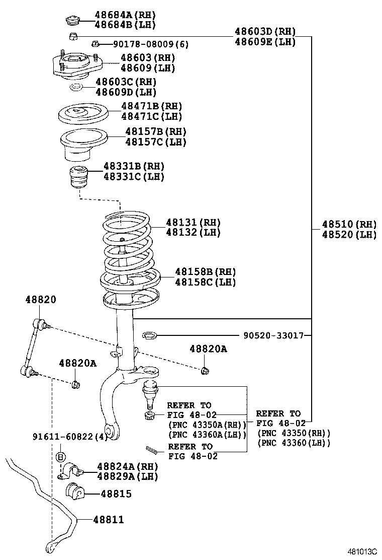  CELICA |  FRONT SPRING SHOCK ABSORBER
