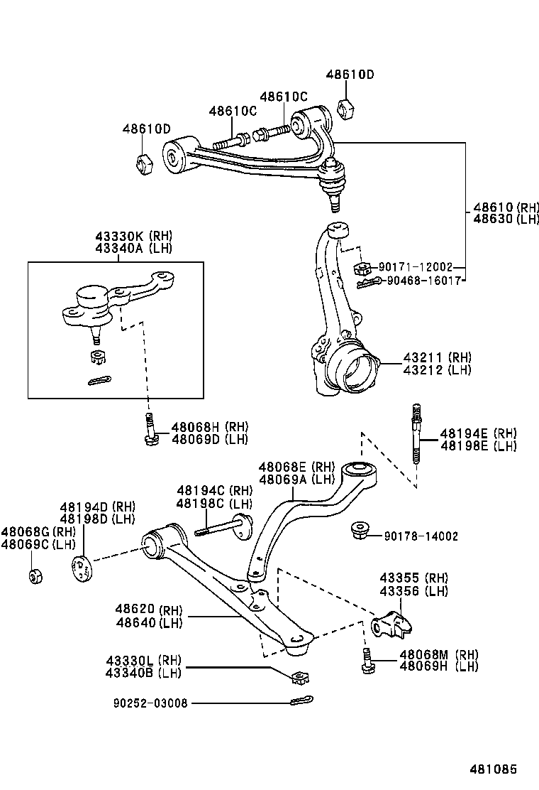  ARISTO |  FRONT AXLE ARM STEERING KNUCKLE