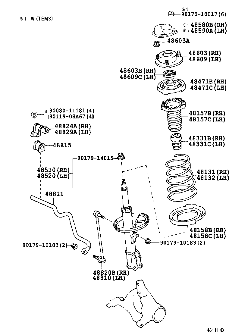  PRONARD |  FRONT SPRING SHOCK ABSORBER