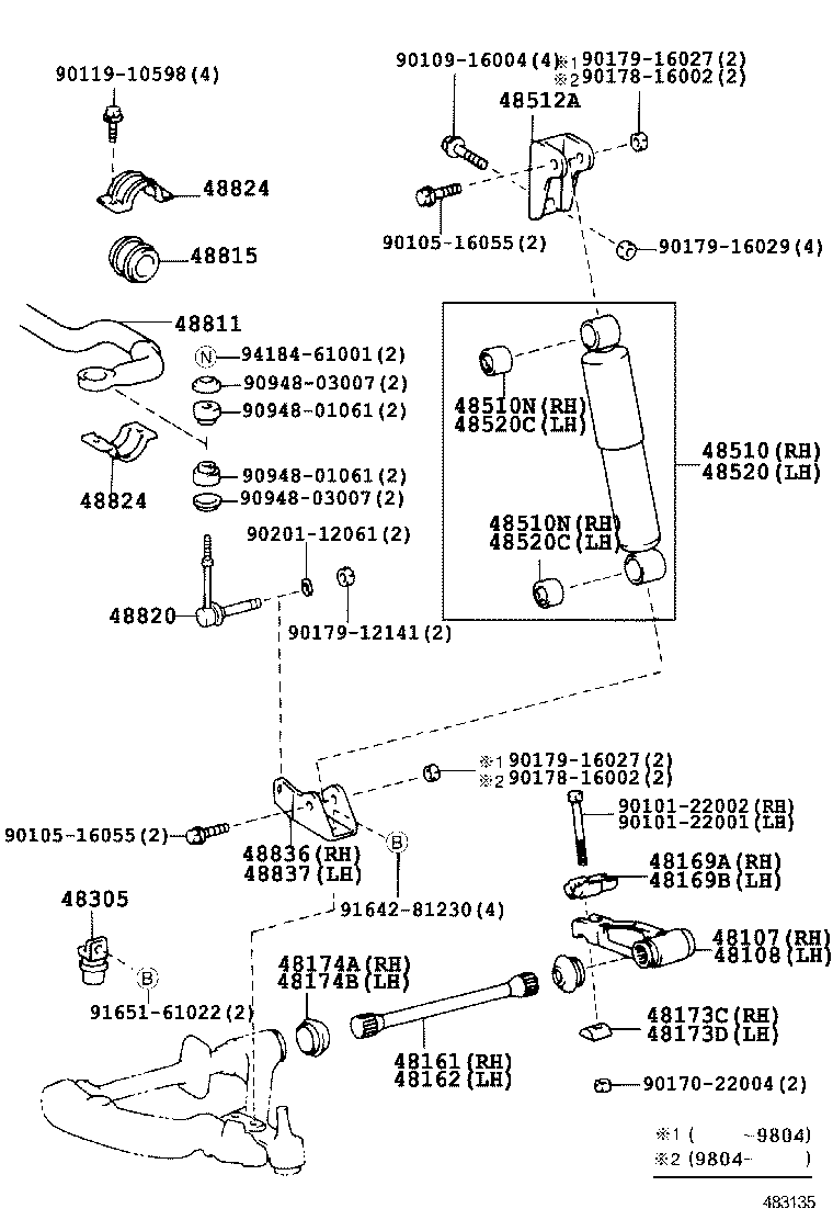  DYNA 200 TOYOACE G25 |  FRONT SPRING SHOCK ABSORBER