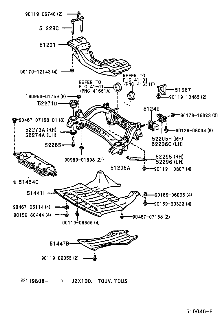  CRESTA |  SUSPENSION CROSSMEMBER UNDER COVER