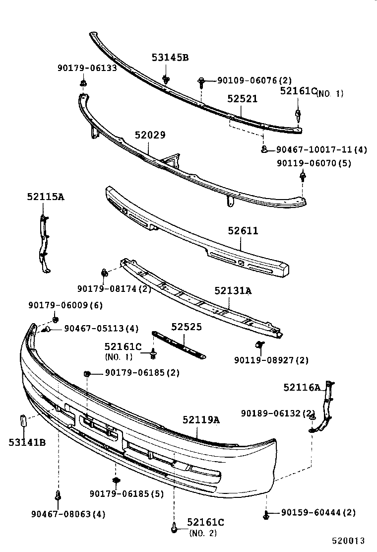  CURREN |  FRONT BUMPER BUMPER STAY