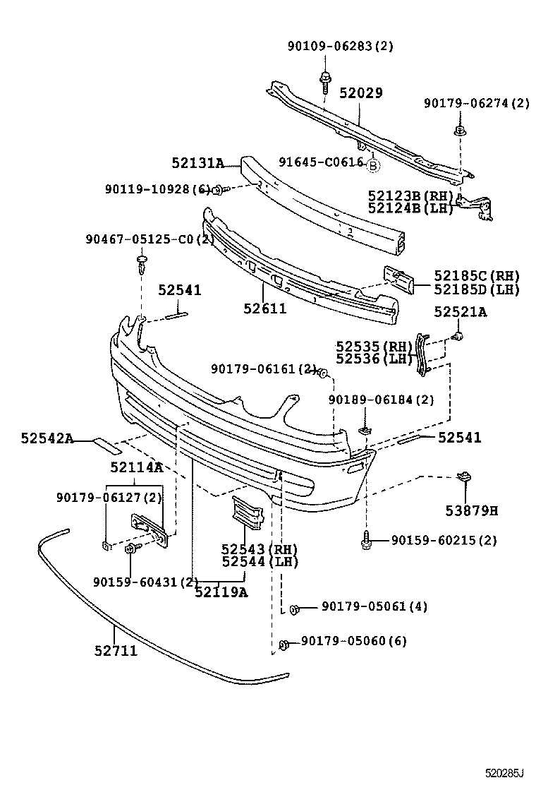  ARISTO |  FRONT BUMPER BUMPER STAY