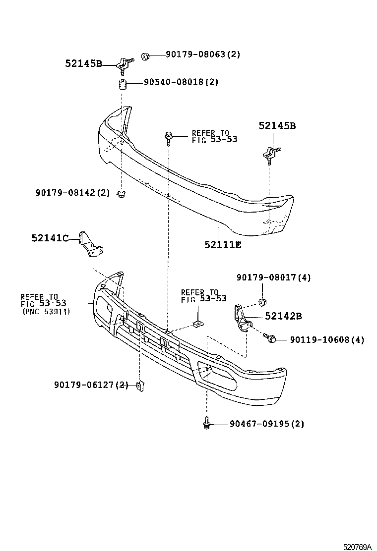  HILUX |  FRONT BUMPER BUMPER STAY