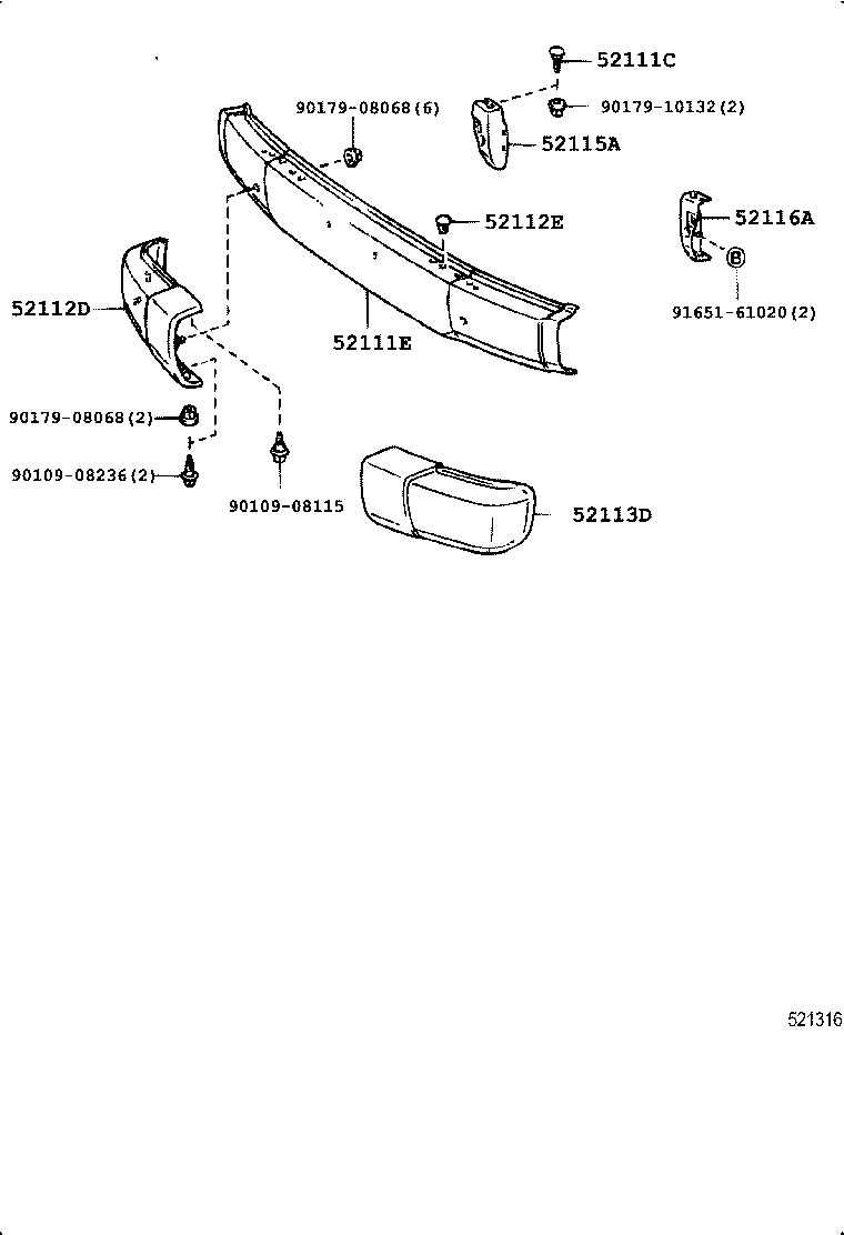  LAND CRUISER S T H T |  FRONT BUMPER BUMPER STAY