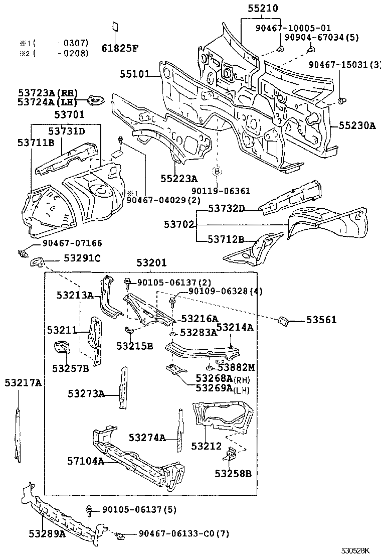  ARISTO |  FRONT FENDER APRON DASH PANEL