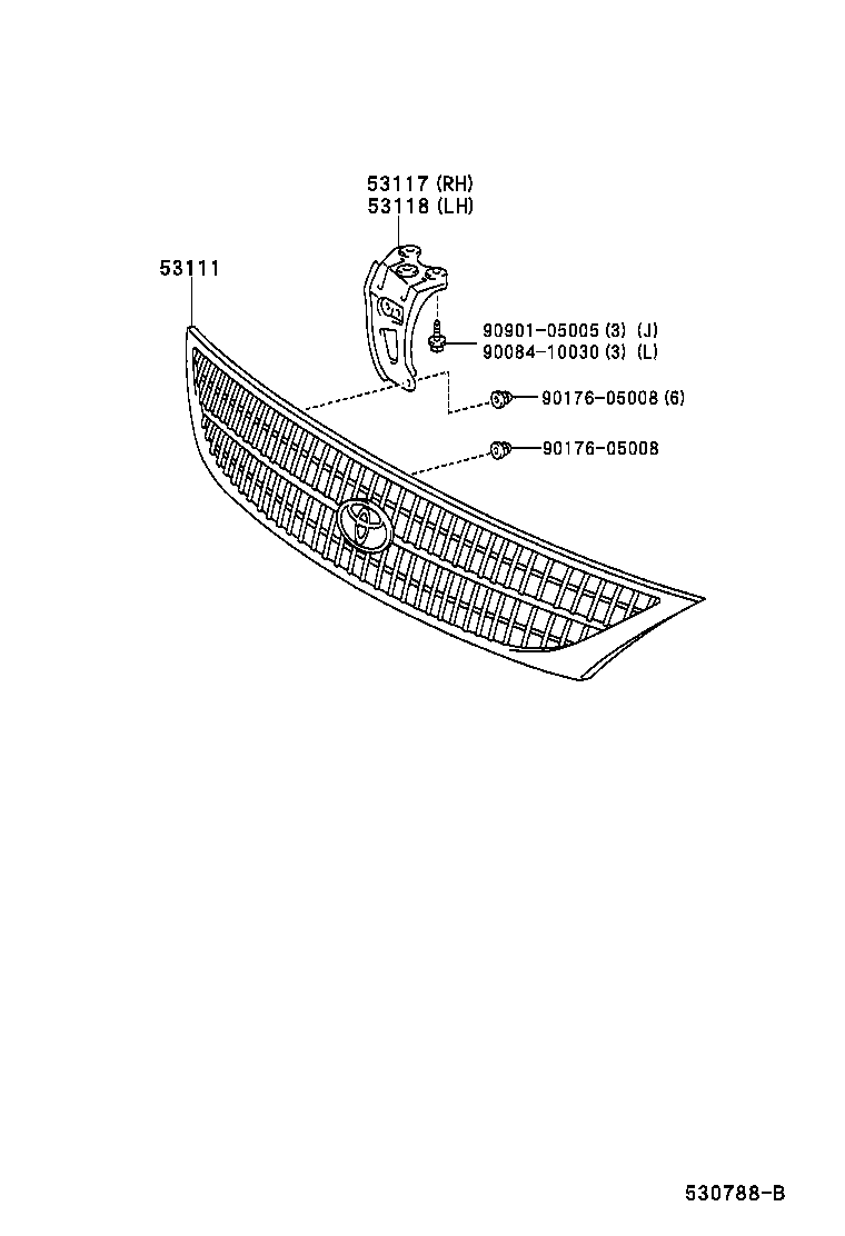  PRONARD |  RADIATOR GRILLE