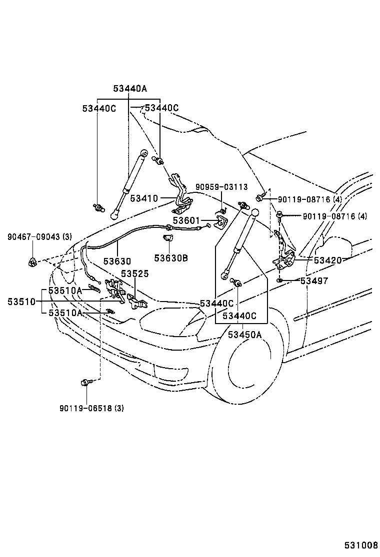  VEROSSA |  HOOD LOCK HINGE