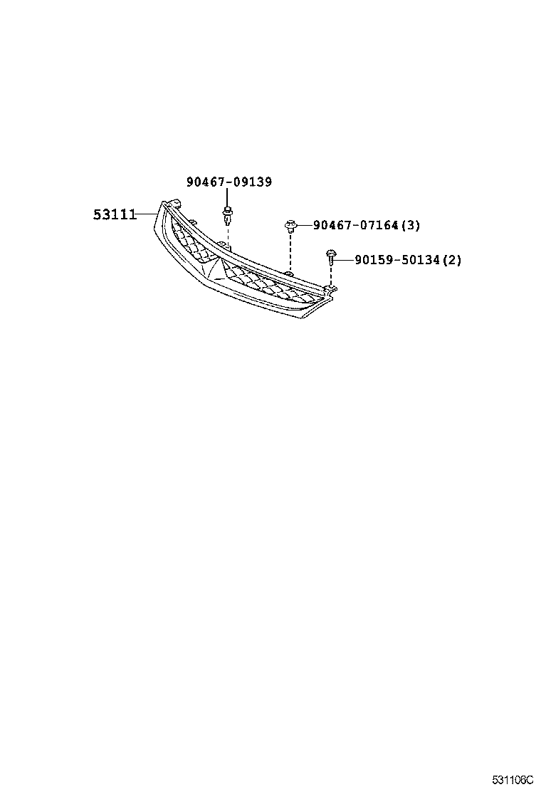  ESTIMA HYBRID |  RADIATOR GRILLE