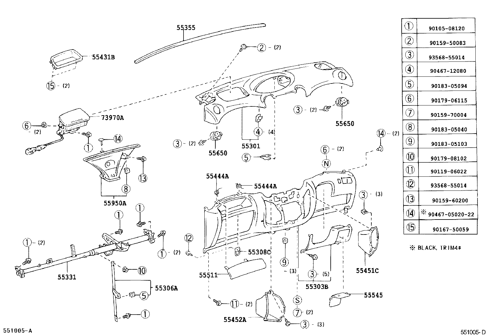  PLATZ |  INSTRUMENT PANEL GLOVE COMPARTMENT
