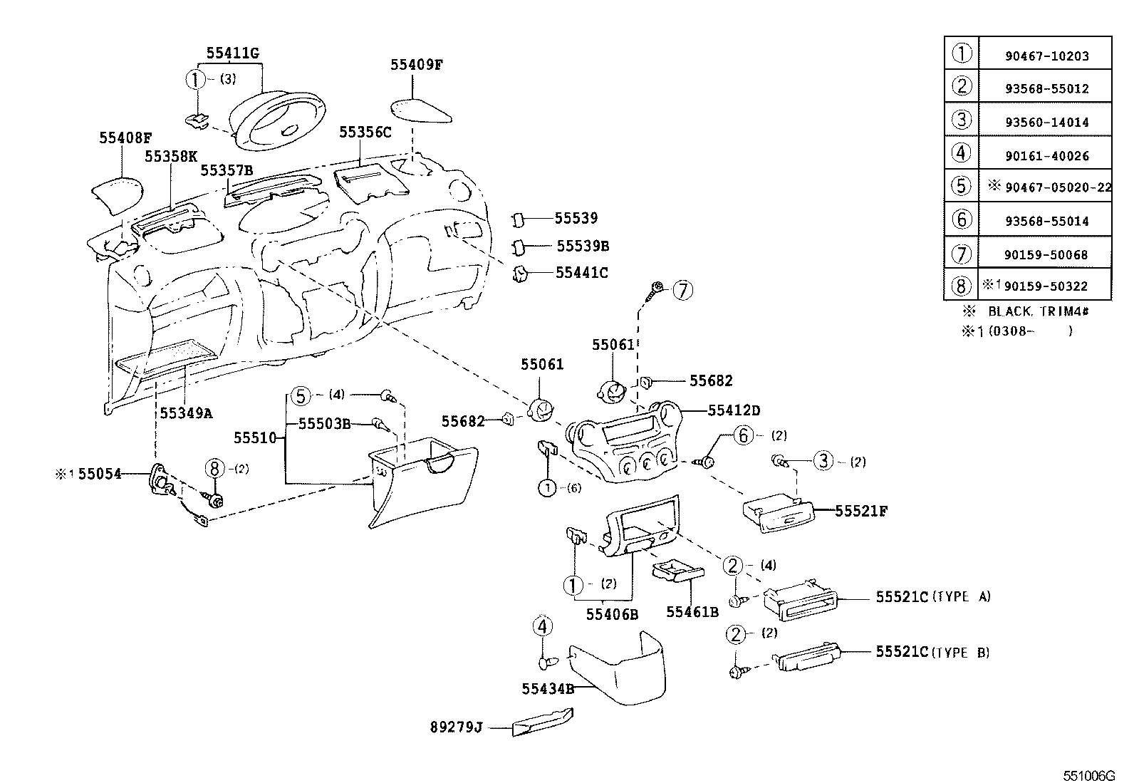  PLATZ |  INSTRUMENT PANEL GLOVE COMPARTMENT