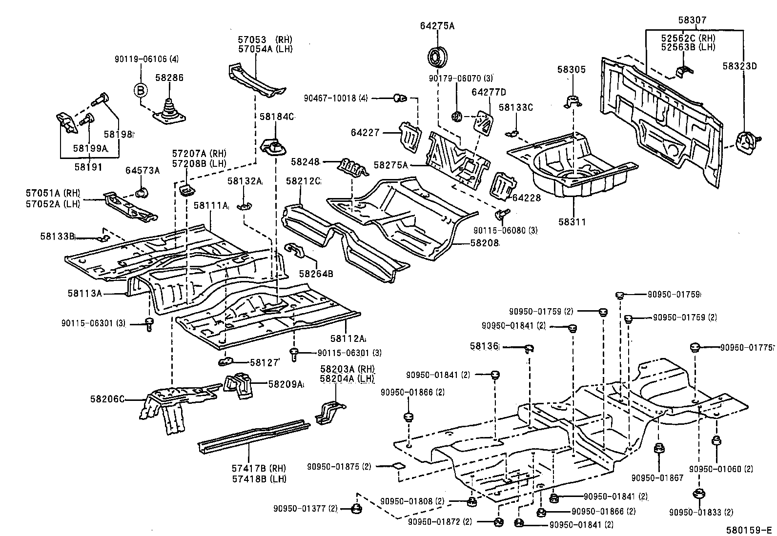  CHASER |  FLOOR PAN LOWER BACK PANEL