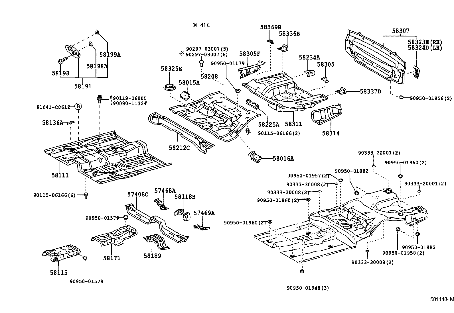  PRONARD |  FLOOR PAN LOWER BACK PANEL