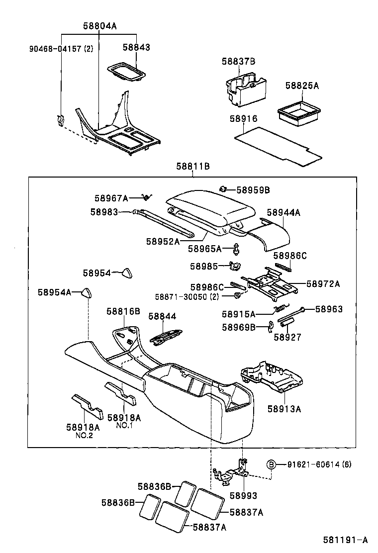  ORIGIN |  CONSOLE BOX BRACKET