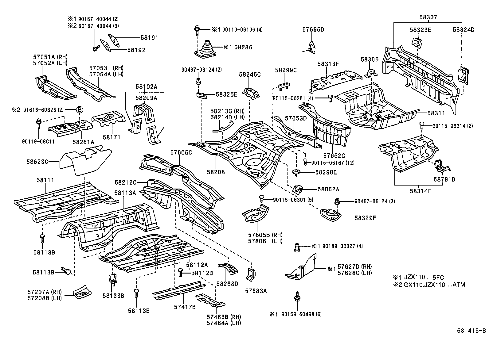  VEROSSA |  FLOOR PAN LOWER BACK PANEL