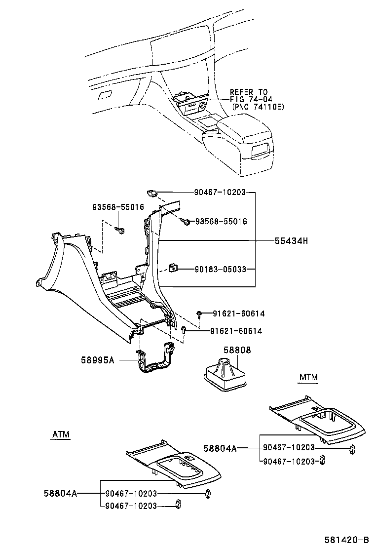  VEROSSA |  CONSOLE BOX BRACKET