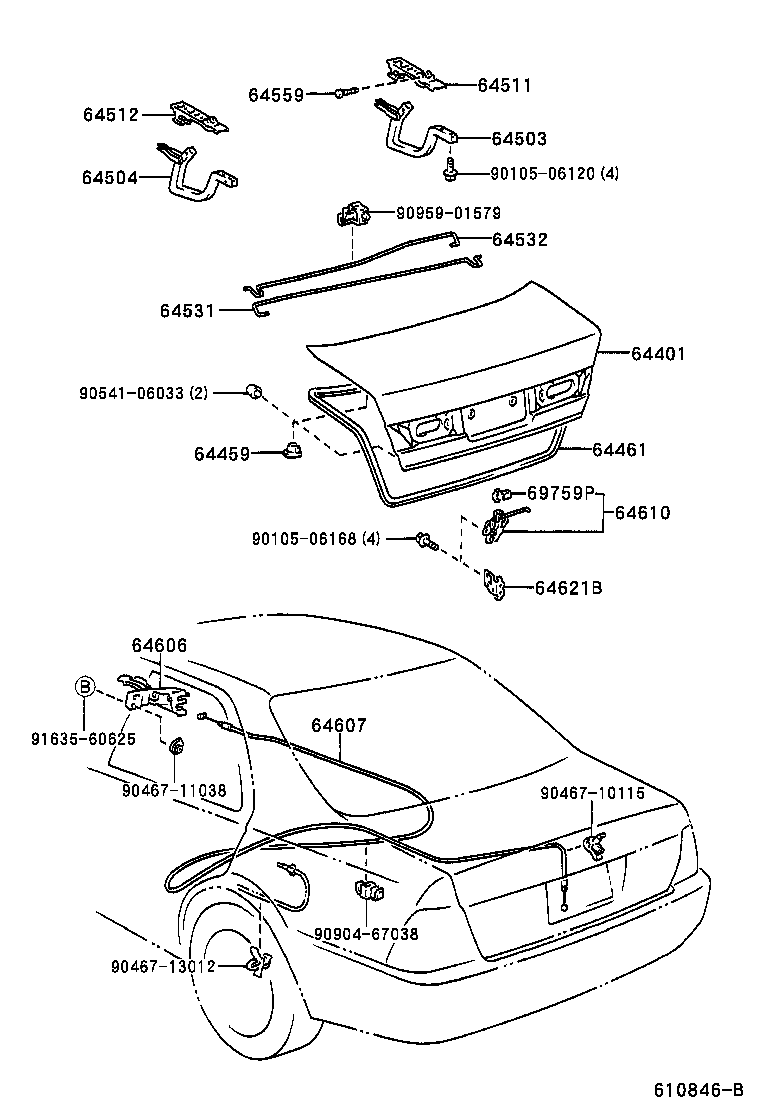  VISTA VISTA ARDEO |  LUGGAGE COMPARTMENT DOOR LOCK