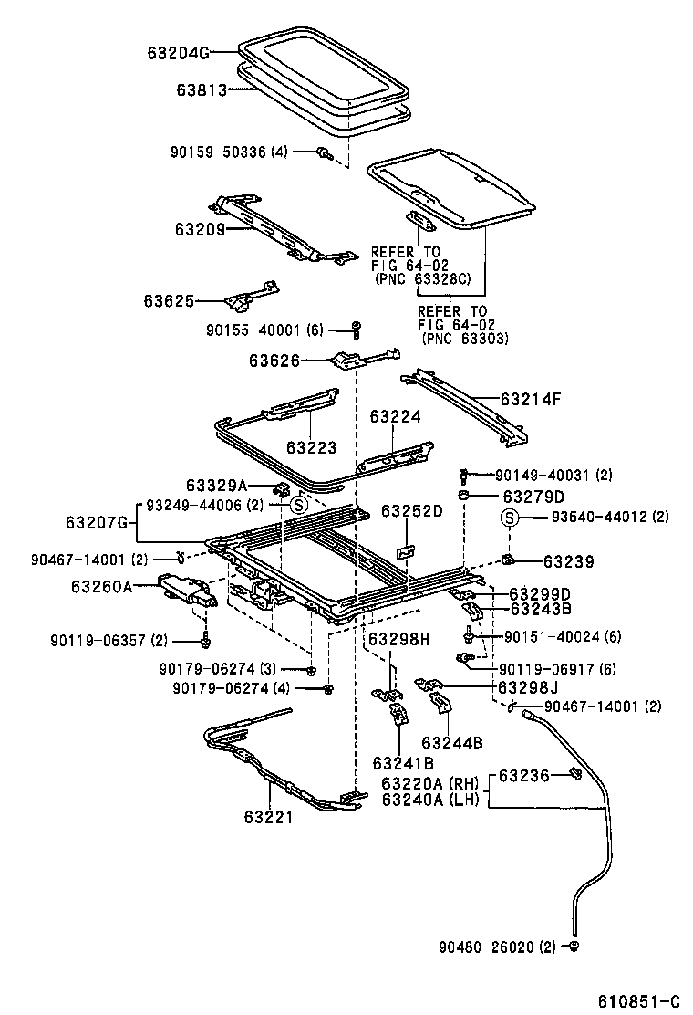  VISTA VISTA ARDEO |  ROOF PANEL BACK WINDOW GLASS