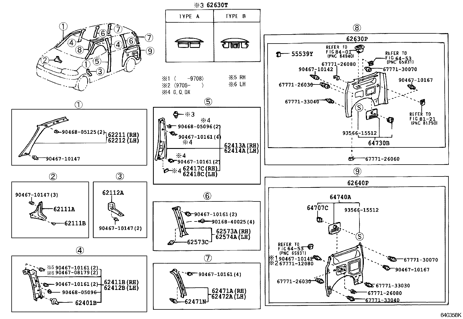  GRANVIA GRAND HIACE |  INSIDE TRIM BOARD