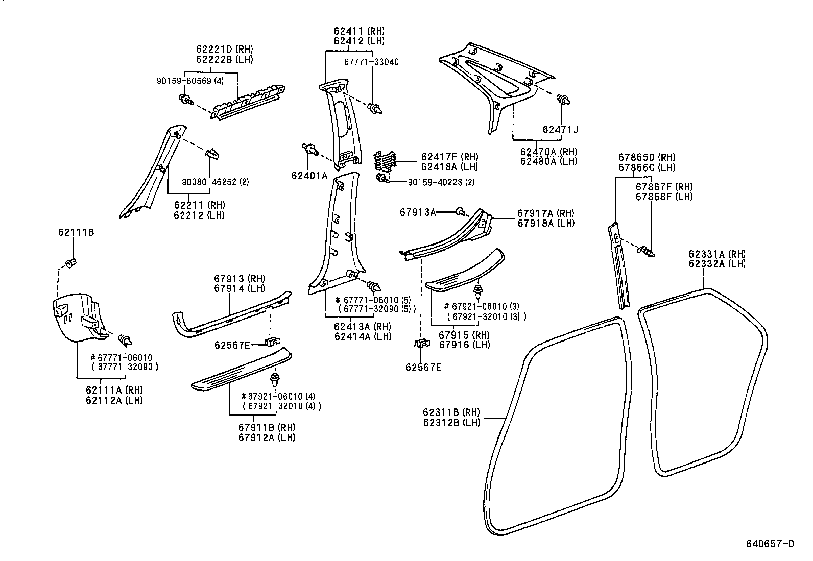  PRONARD |  INSIDE TRIM BOARD DOOR OPENING TRIM MOULDING