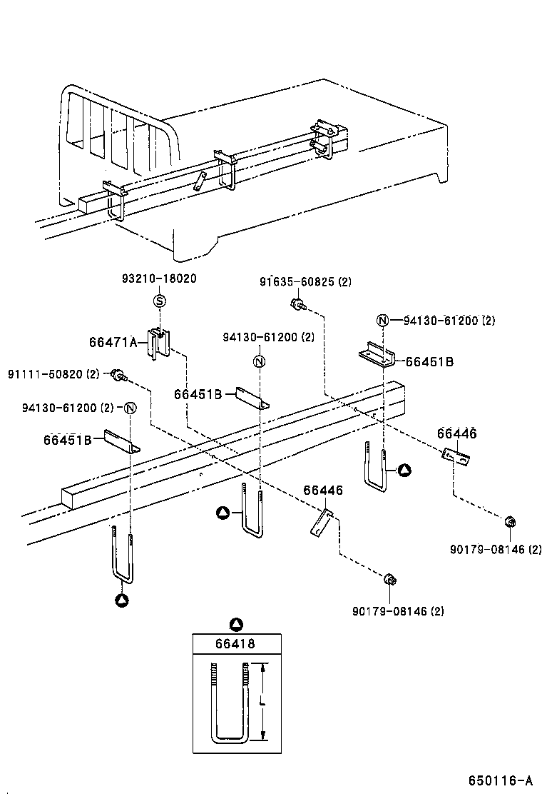  DYNA 150 TOYOACE G15 |  REAR BODY MOUNTING