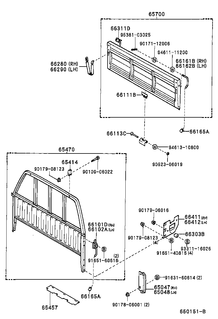  HILUX |  REAR BODY GUARD FRAME TAIL GATE