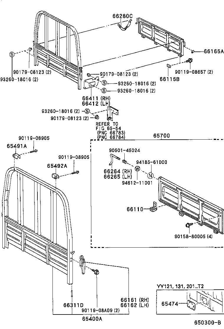  DYNA 150 TOYOACE G15 |  REAR BODY GUARD FRAME TAIL GATE