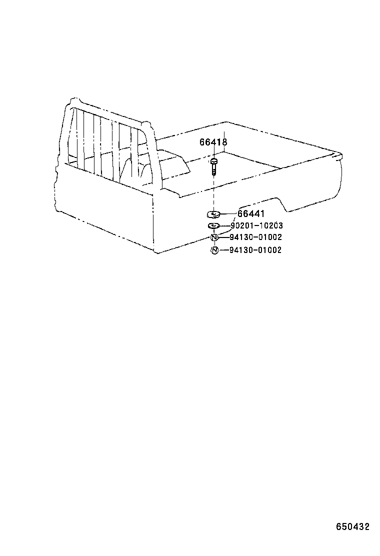  DYNA 150 TOYOACE G15 |  REAR BODY MOUNTING