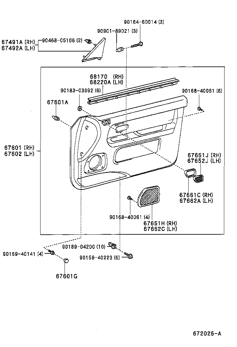  ORIGIN |  FRONT DOOR PANEL GLASS