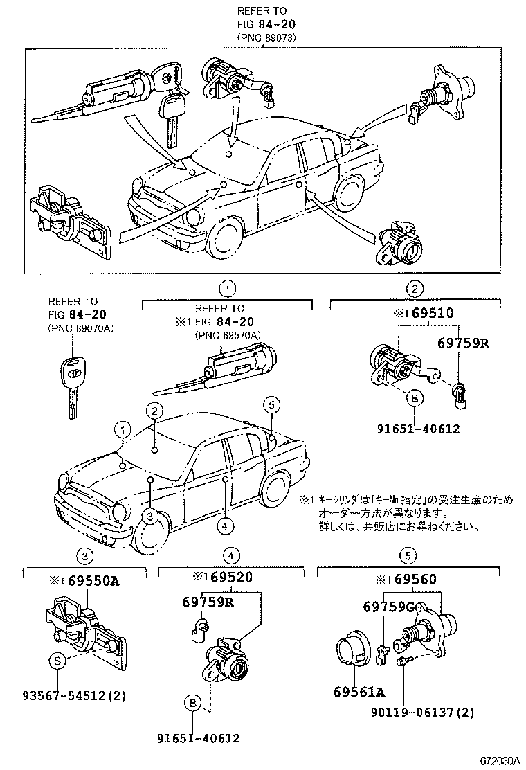  ORIGIN |  LOCK CYLINDER SET