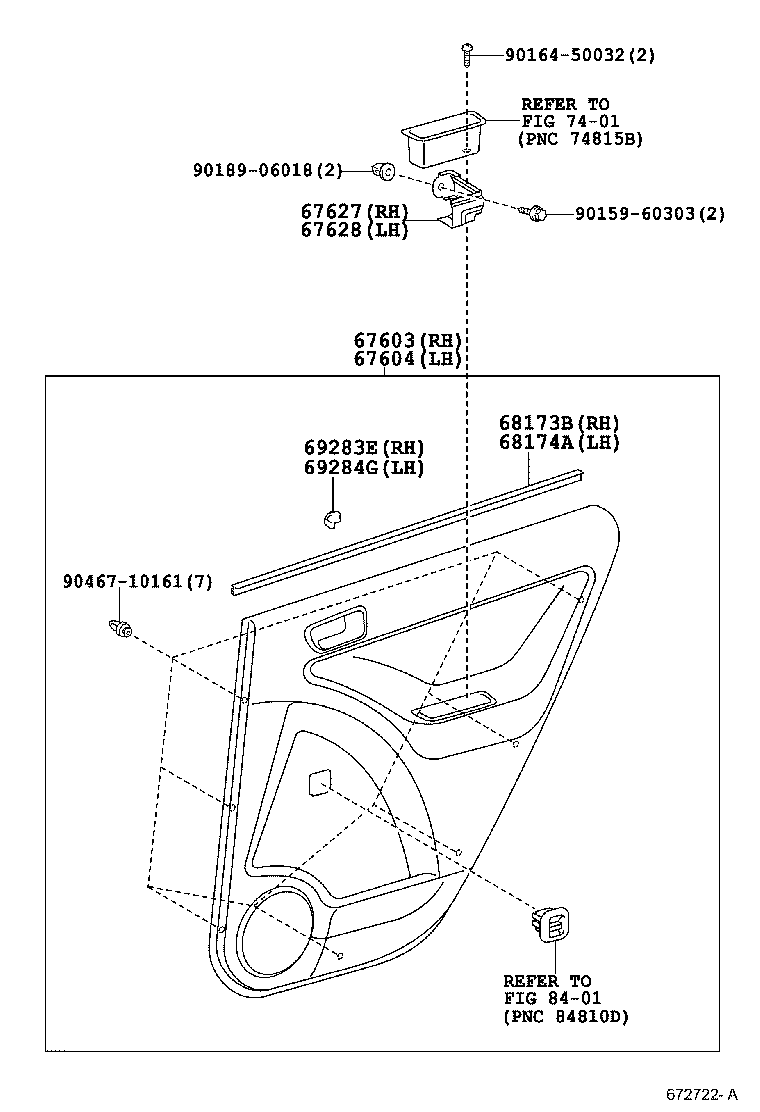  VOLTZ |  REAR DOOR PANEL GLASS