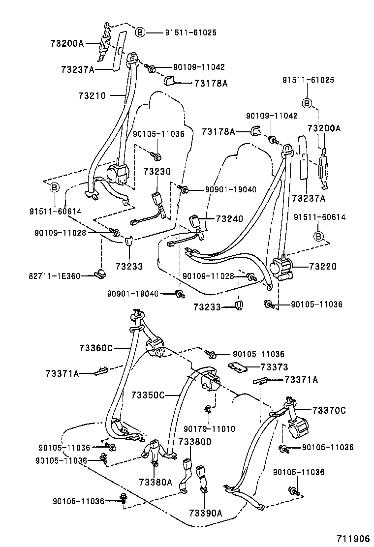  HARRIER |  SEAT BELT CHILD RESTRAINT SEAT