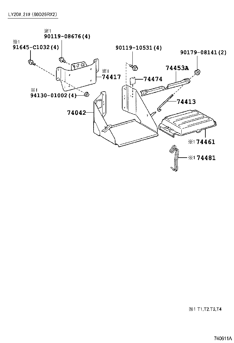  DYNA 150 TOYOACE G15 |  BATTERY CARRIER