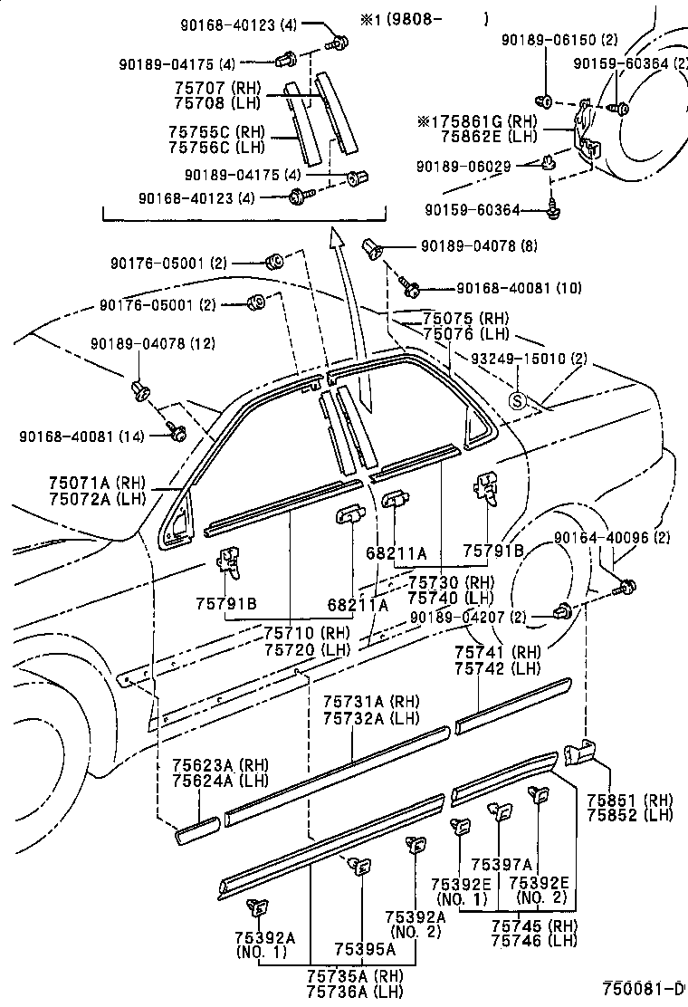  CRESTA |  SIDE MOULDING