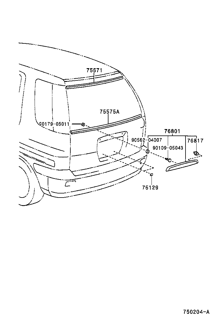  RAUM |  REAR MOULDING