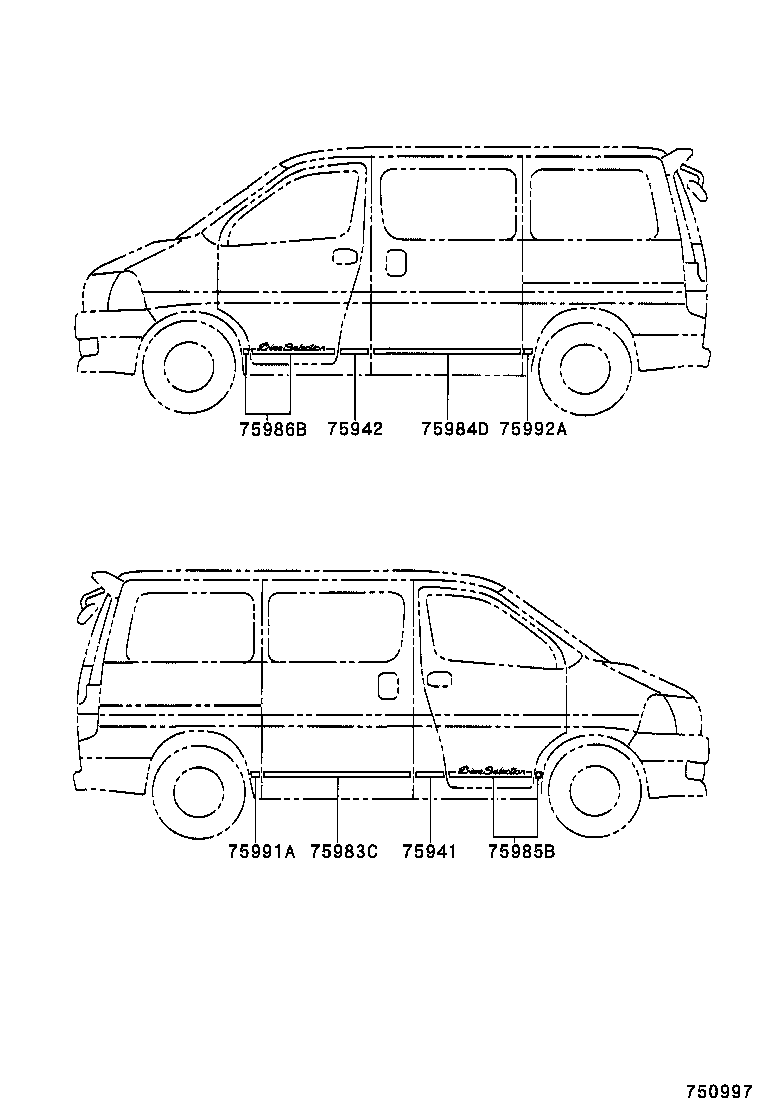  GRANVIA GRAND HIACE |  BODY STRIPE