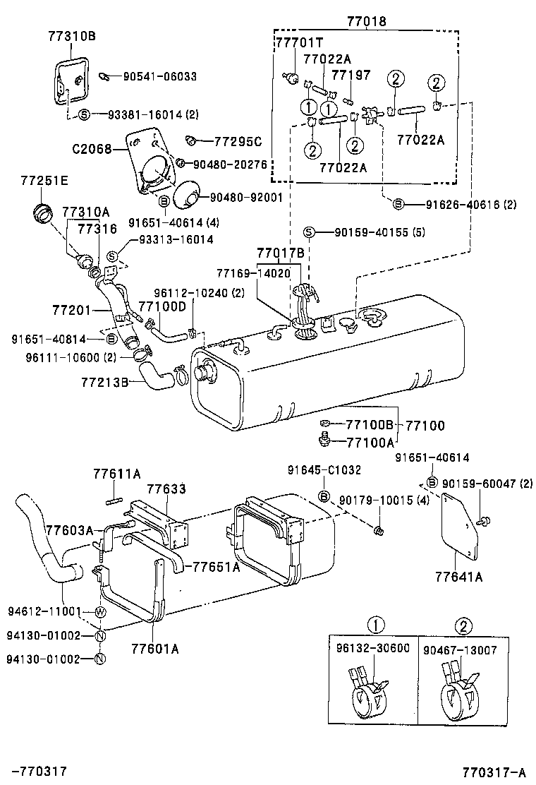  DYNA 200 TOYOACE G25 |  FUEL TANK TUBE